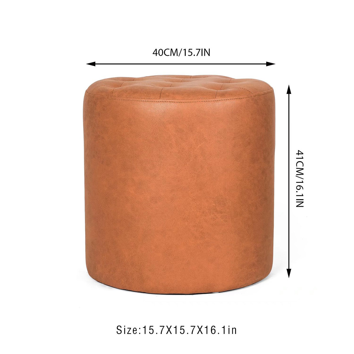 Rangi Tufted Round Standard Ottoman